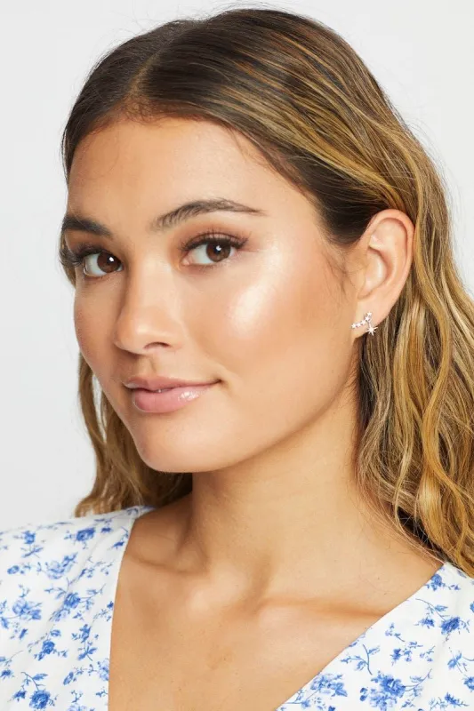 Metallic Multi Colour Star Stud Earring sold by Ally Fashion