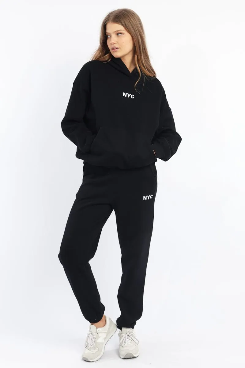 Black Hoodie Sweater Long Sleeve sold by Ally Fashion product image thumbnail 3