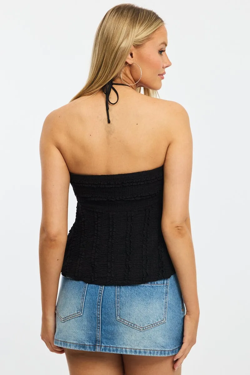 Black Halter Top Sleeveless sold by Ally Fashion product image thumbnail 4