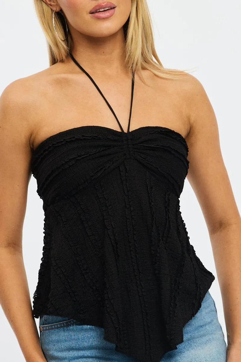 Black Halter Top Sleeveless sold by Ally Fashion product image thumbnail 5