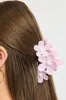 Pink Marbled Flower Claw Clip sold by Ally Fashion