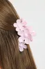 Pink Marbled Flower Claw Clip sold by Ally Fashion