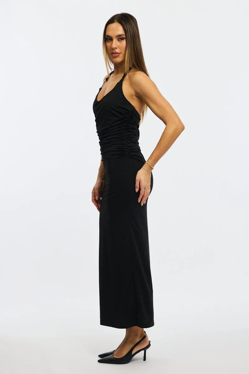 Black Bodycon Dress Halter Neck sold by Ally Fashion product image thumbnail 3