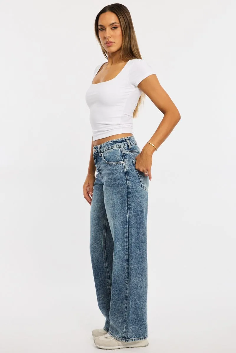 Denim Baggy Jeans Low Rise sold by Ally Fashion product image thumbnail 3