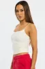 White Supersoft Singlet Double Layer sold by Ally Fashion