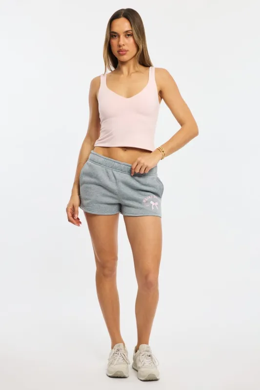 Grey Track Short Elasticated Waist sold by Ally Fashion