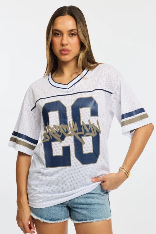 White Graphic Tee Short Sleeve sold by Ally Fashion