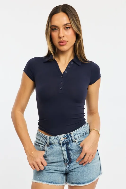 Blue Collar T-shirt Short Sleeve sold by Ally Fashion