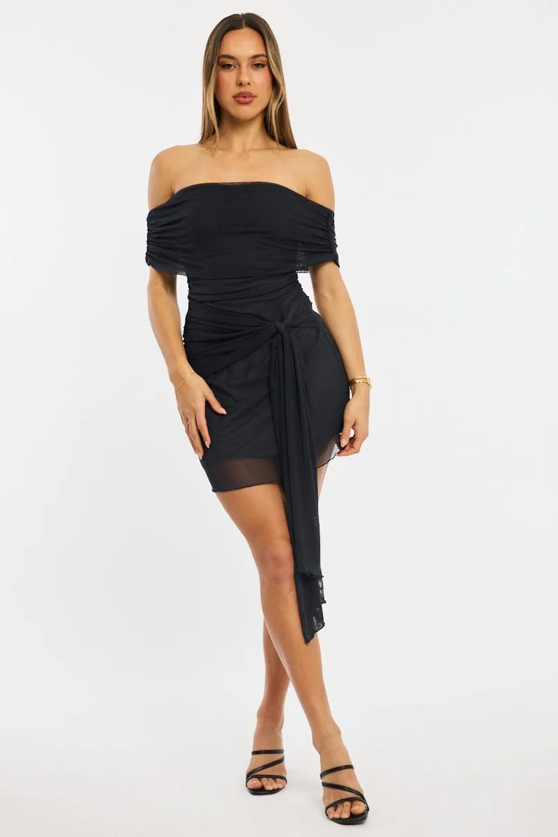 Grey Bodycon Dress Off Shoulder Mini sold by Ally Fashion product image thumbnail 2