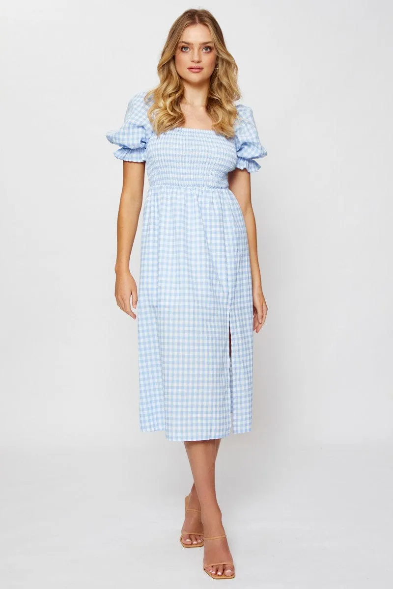 Check Midi Dress Sleeveless sold by Ally Fashion product image thumbnail 3