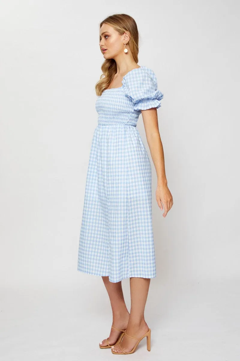 Check Midi Dress Sleeveless sold by Ally Fashion product image thumbnail 4