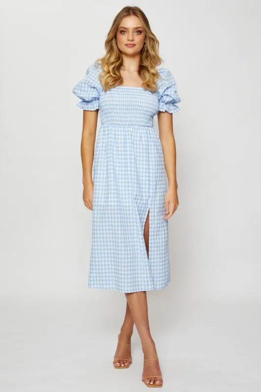 Check Midi Dress Sleeveless sold by Ally Fashion