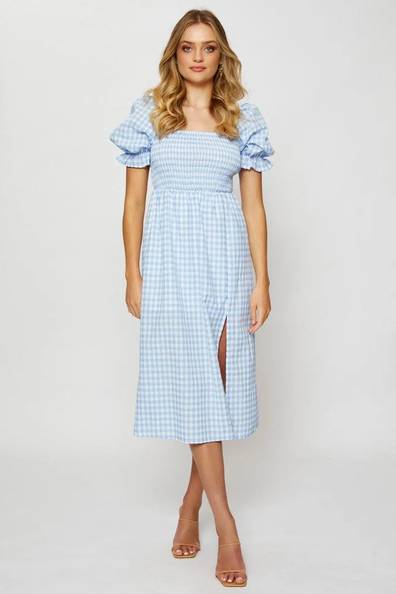 Check Midi Dress Sleeveless sold by Ally Fashion