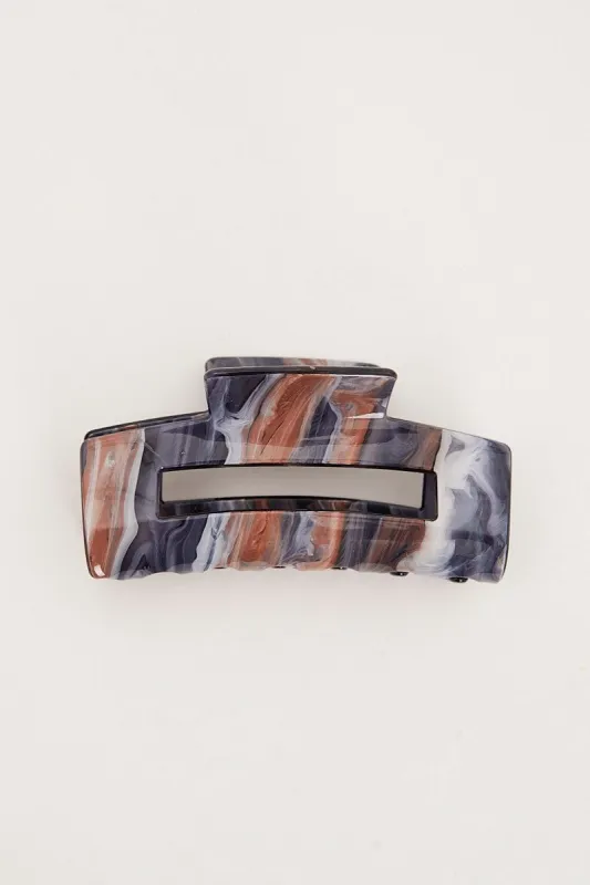 Multi Tie Dyed Rectangle Claw Clip made by Ally Fashion