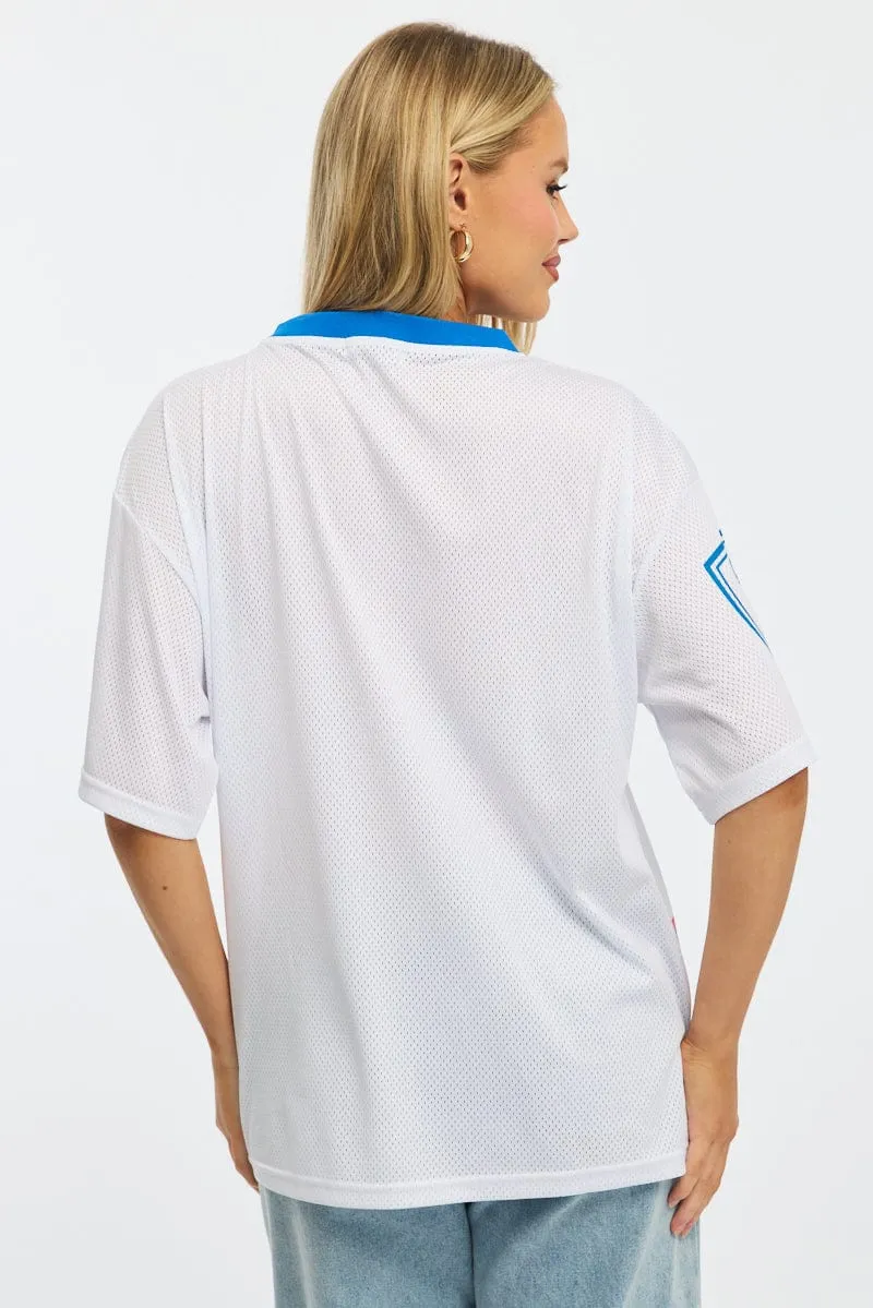 Blue Sport Tee Short Sleeve sold by Ally Fashion product image thumbnail 4