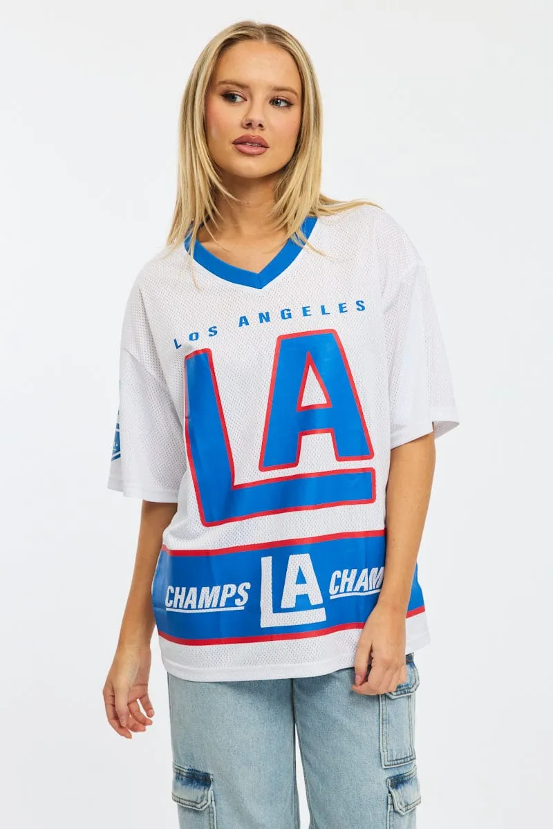 Blue Sport Tee Short Sleeve sold by Ally Fashion