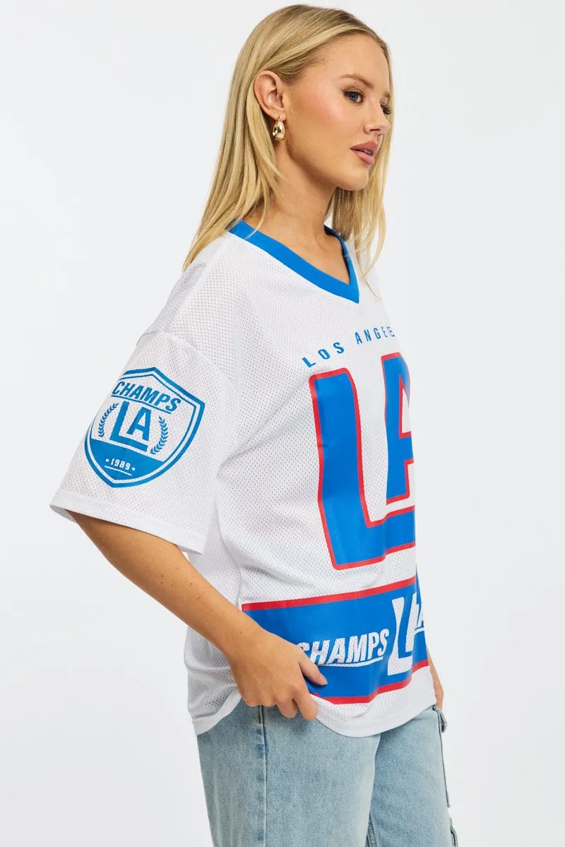 Blue Sport Tee Short Sleeve sold by Ally Fashion product image thumbnail 3