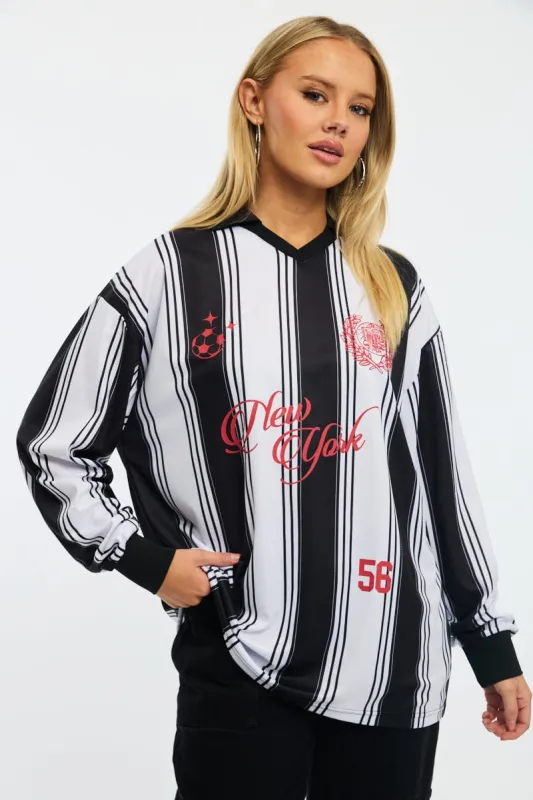 White Sport Tee Long Sleeve sold by Ally Fashion