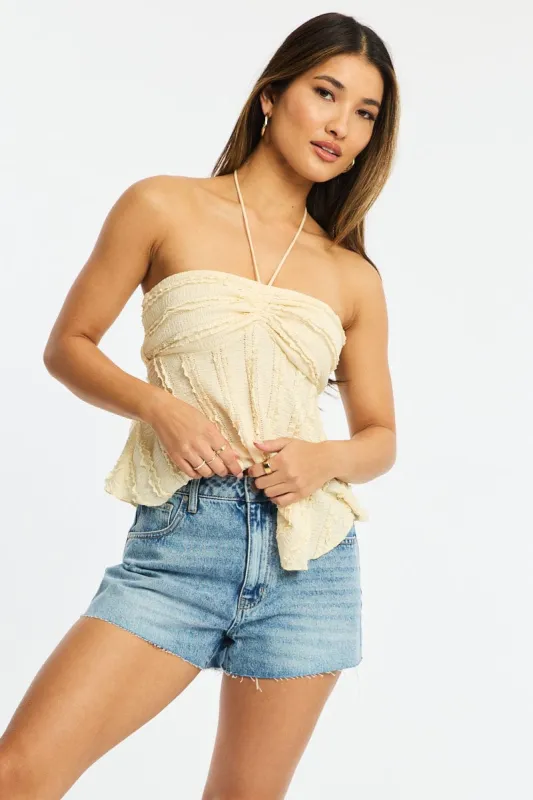 Denim Relaxed Shorts High Rise sold by Ally Fashion