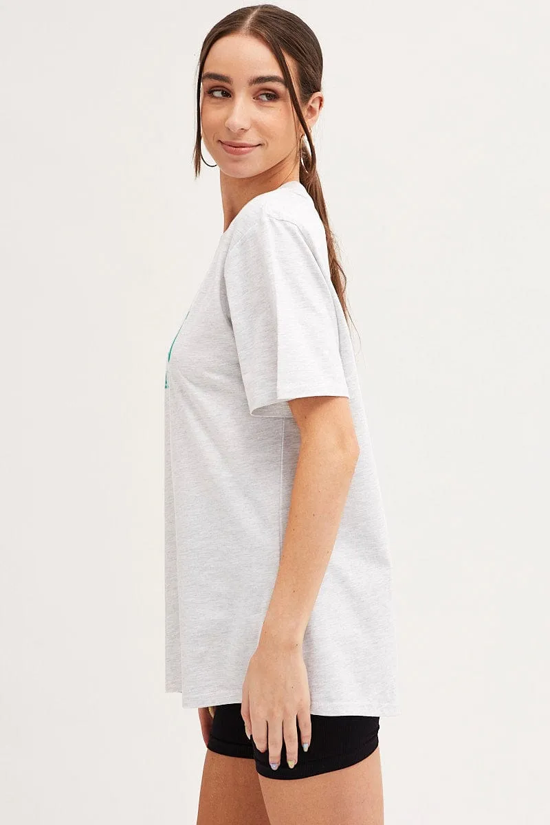 Grey T Shirt Short Sleeve Crew Neck Malibu Cotton sold by Ally Fashion product image thumbnail 4