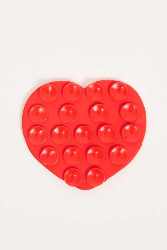 Red Heart Suction Phone Grip sold by Ally Fashion