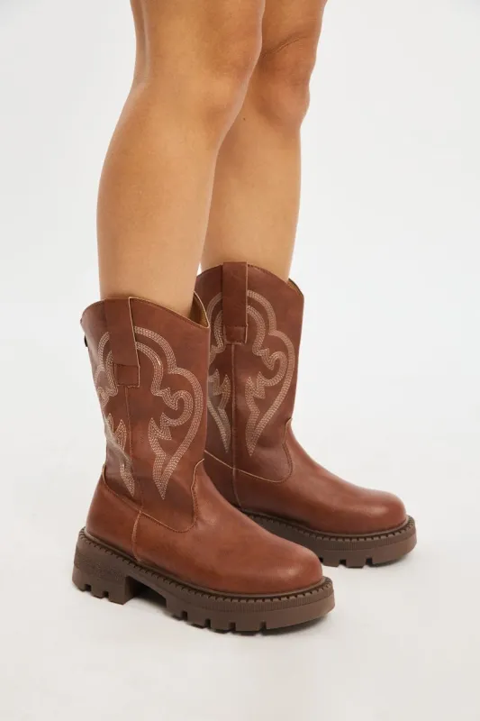 Brown Ankle Boots sold by Ally Fashion