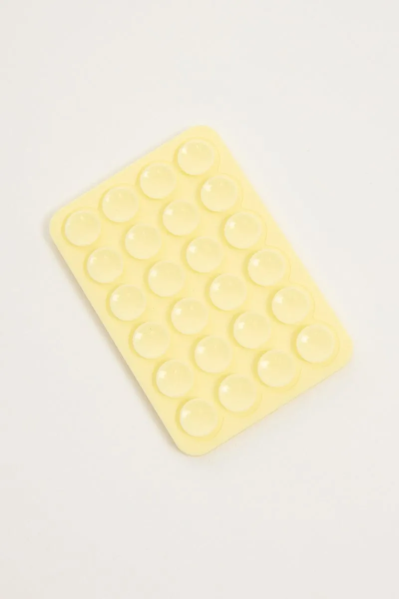 Yellow Double Side Suction Phone Grip sold by Ally Fashion product image thumbnail 2
