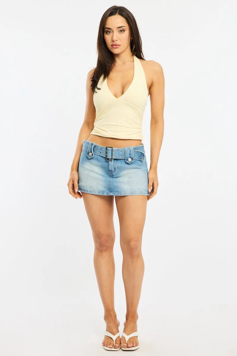 Yellow Halter Neck Top sold by Ally Fashion product image thumbnail 2