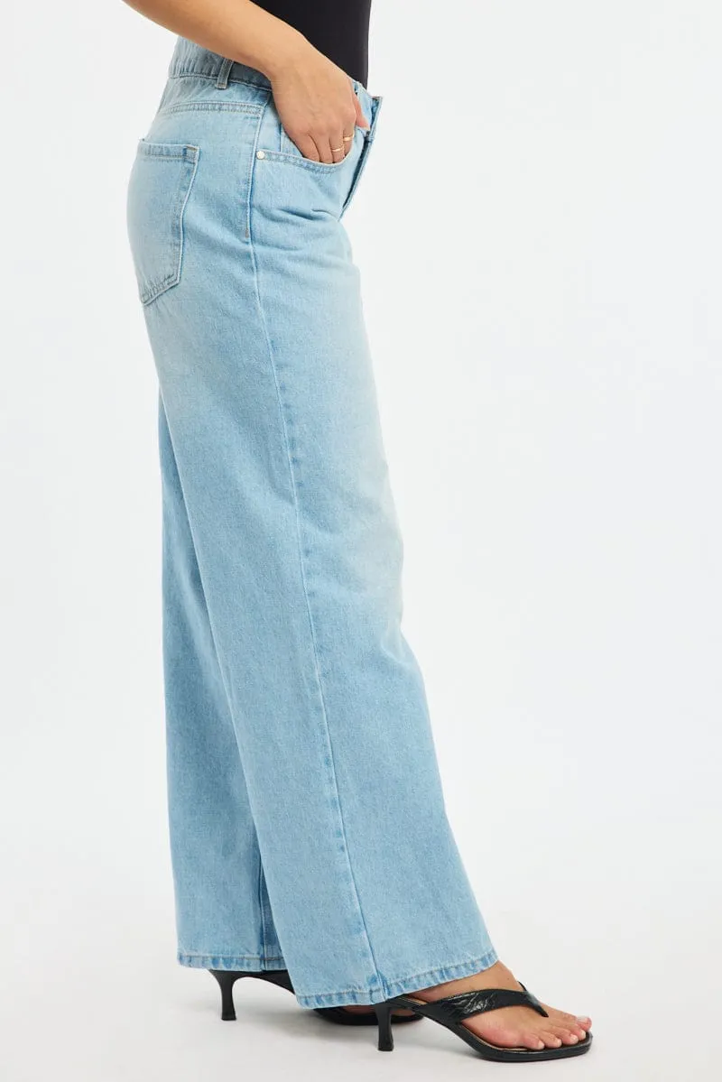 Denim Baggy Jeans Low Rise sold by Ally Fashion product image thumbnail 3