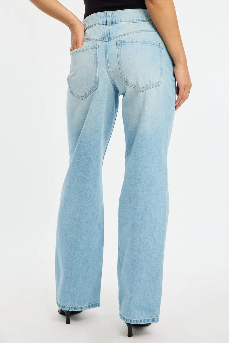 Denim Baggy Jeans Low Rise sold by Ally Fashion product image thumbnail 4