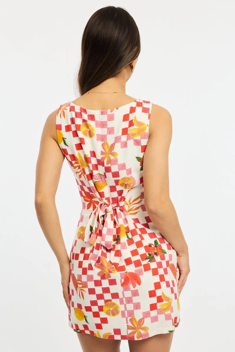 Multi Abstract Bodysuit Dress Mini sold by Ally Fashion product image thumbnail 4