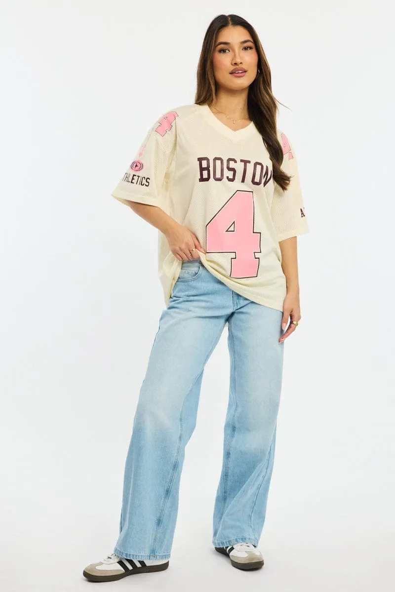 White Sport Tee Short Sleeve sold by Ally Fashion product image thumbnail 2