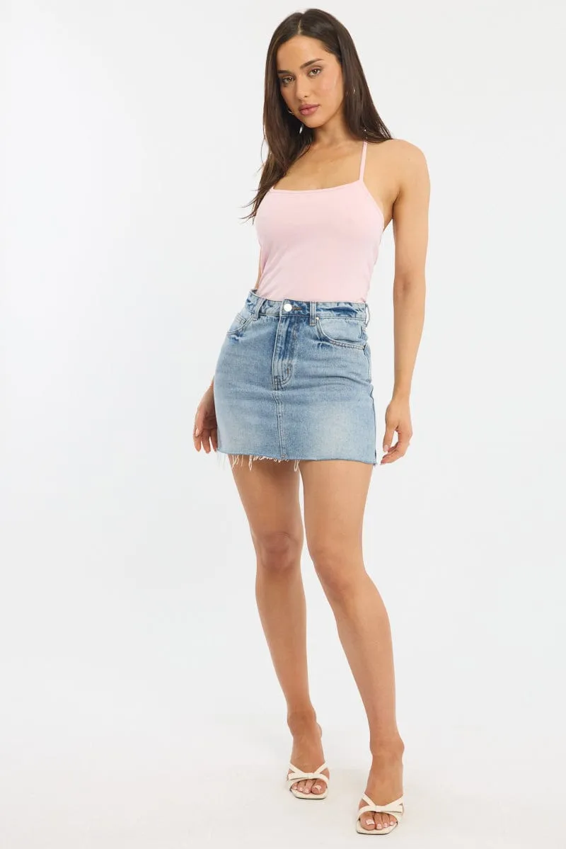 Pink Supersoft Halter Neck Top sold by Ally Fashion product image thumbnail 2