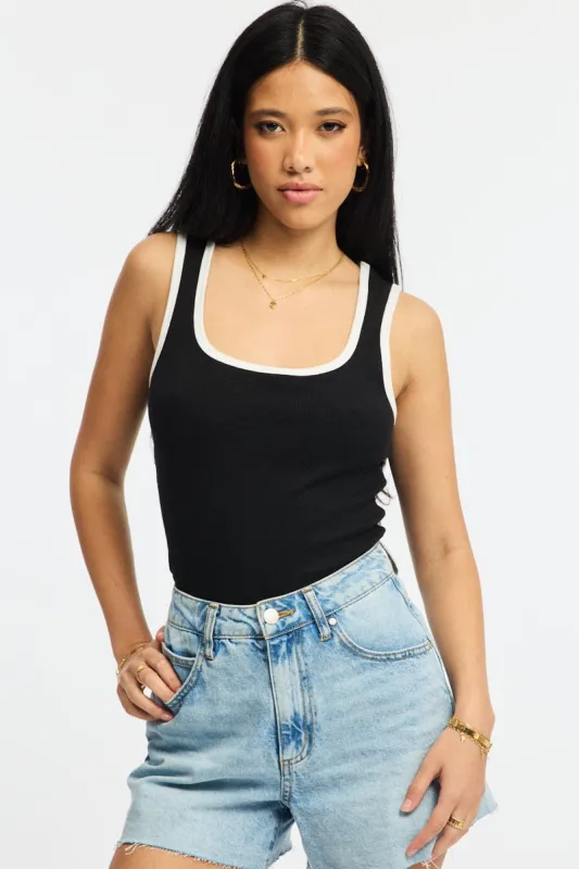 Black Tank Sleeveless sold by Ally Fashion