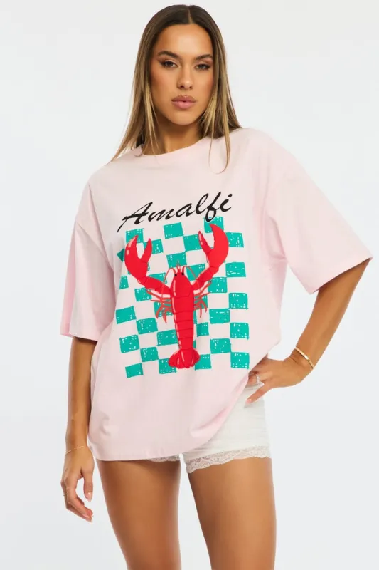 Pink Graphic Tee Short Sleeve sold by Ally Fashion