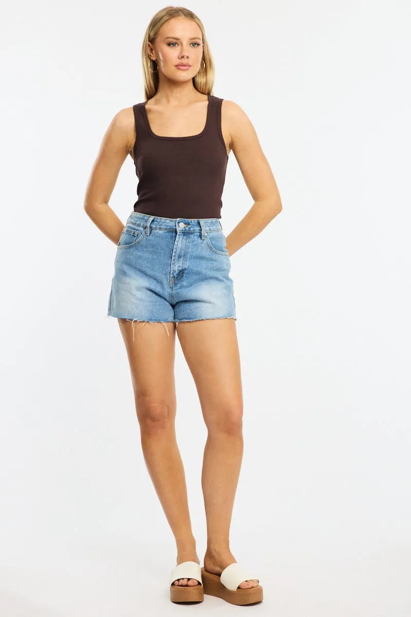 Brown Tank Sleeveless sold by Ally Fashion product image thumbnail 2