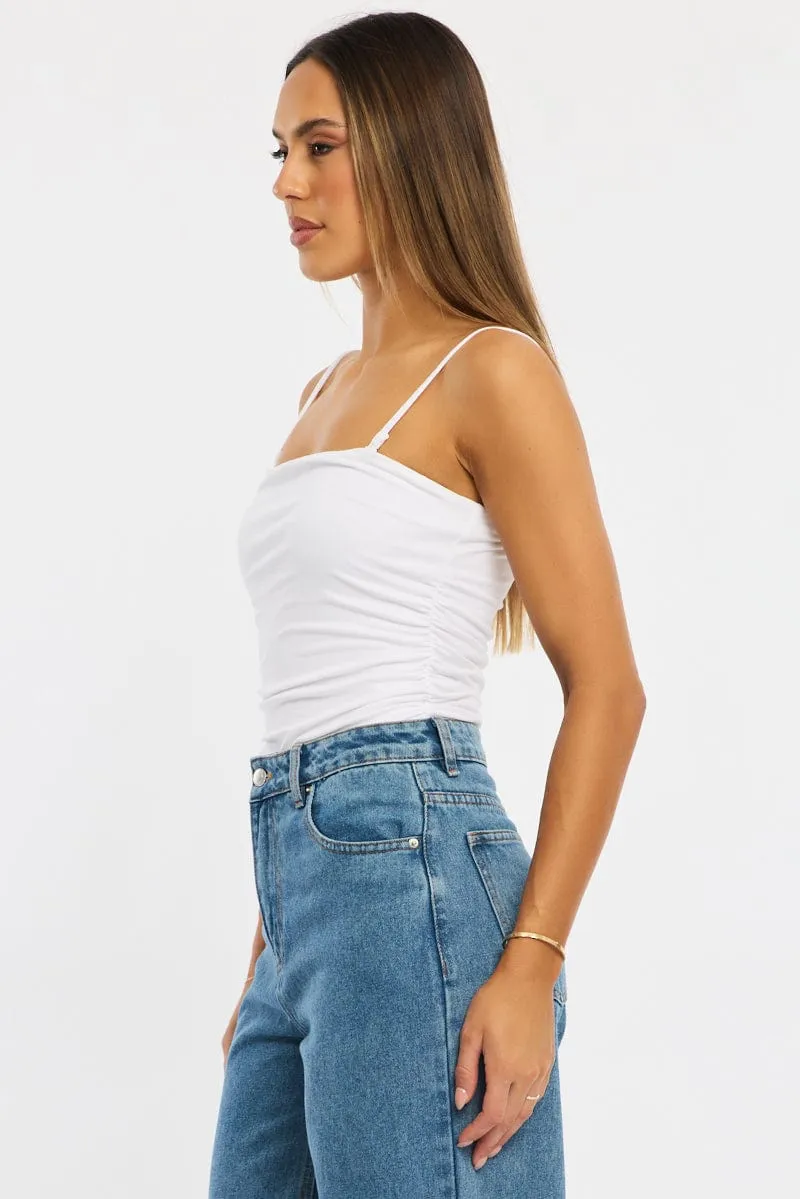 White Bodysuit Singlet sold by Ally Fashion product image thumbnail 3