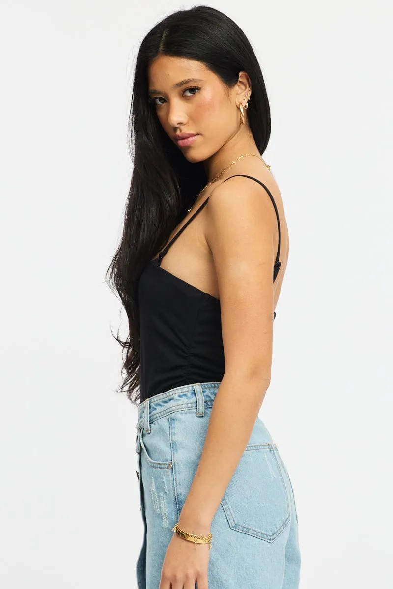 Black Bodysuit Singlet sold by Ally Fashion product image thumbnail 3