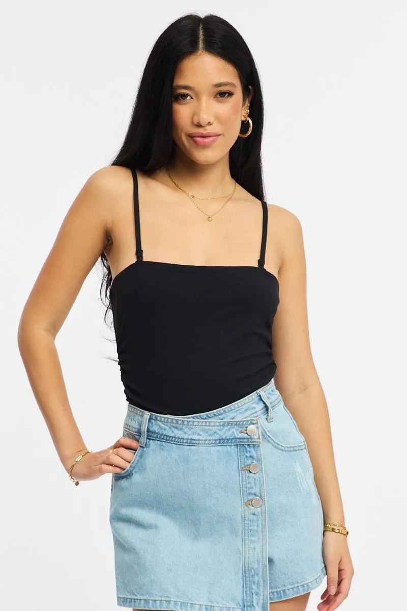 Black Bodysuit Singlet sold by Ally Fashion