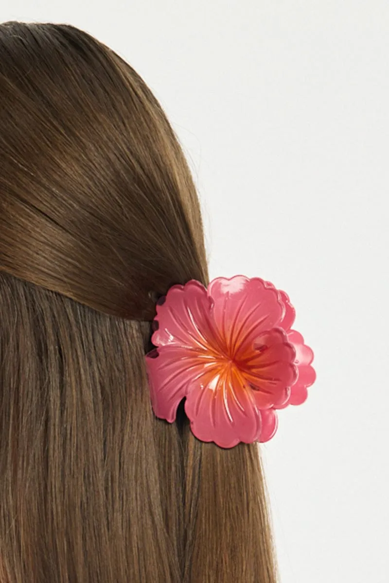 Red Flower Claw Clip sold by Ally Fashion