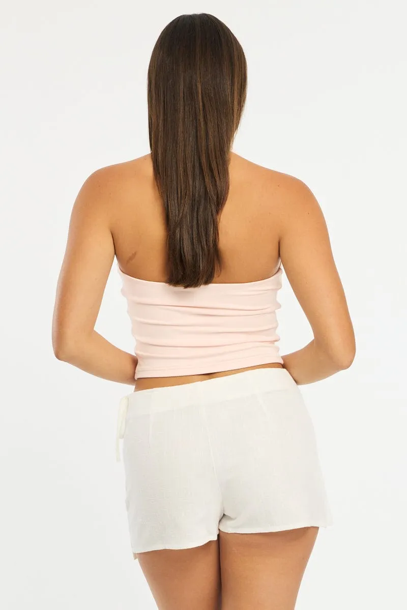 White Wrap Skort sold by Ally Fashion product image thumbnail 5