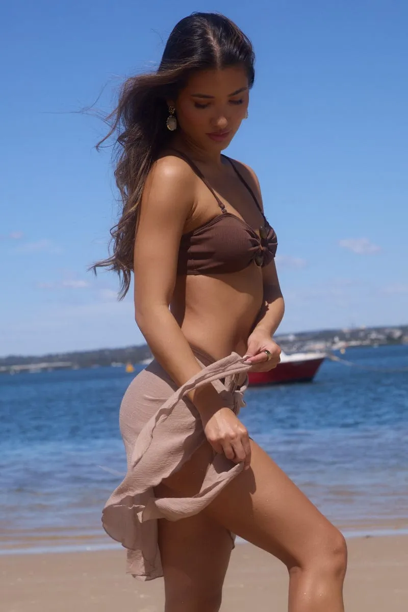 Brown Beach Sarong sold by Ally Fashion product image thumbnail 3
