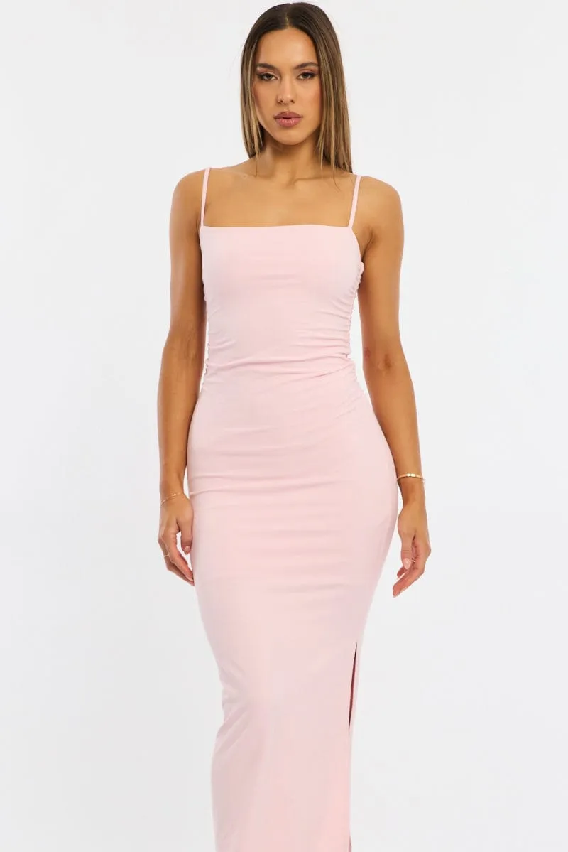 Pink Bodycon Dress Maxi sold by Ally Fashion product image thumbnail 2