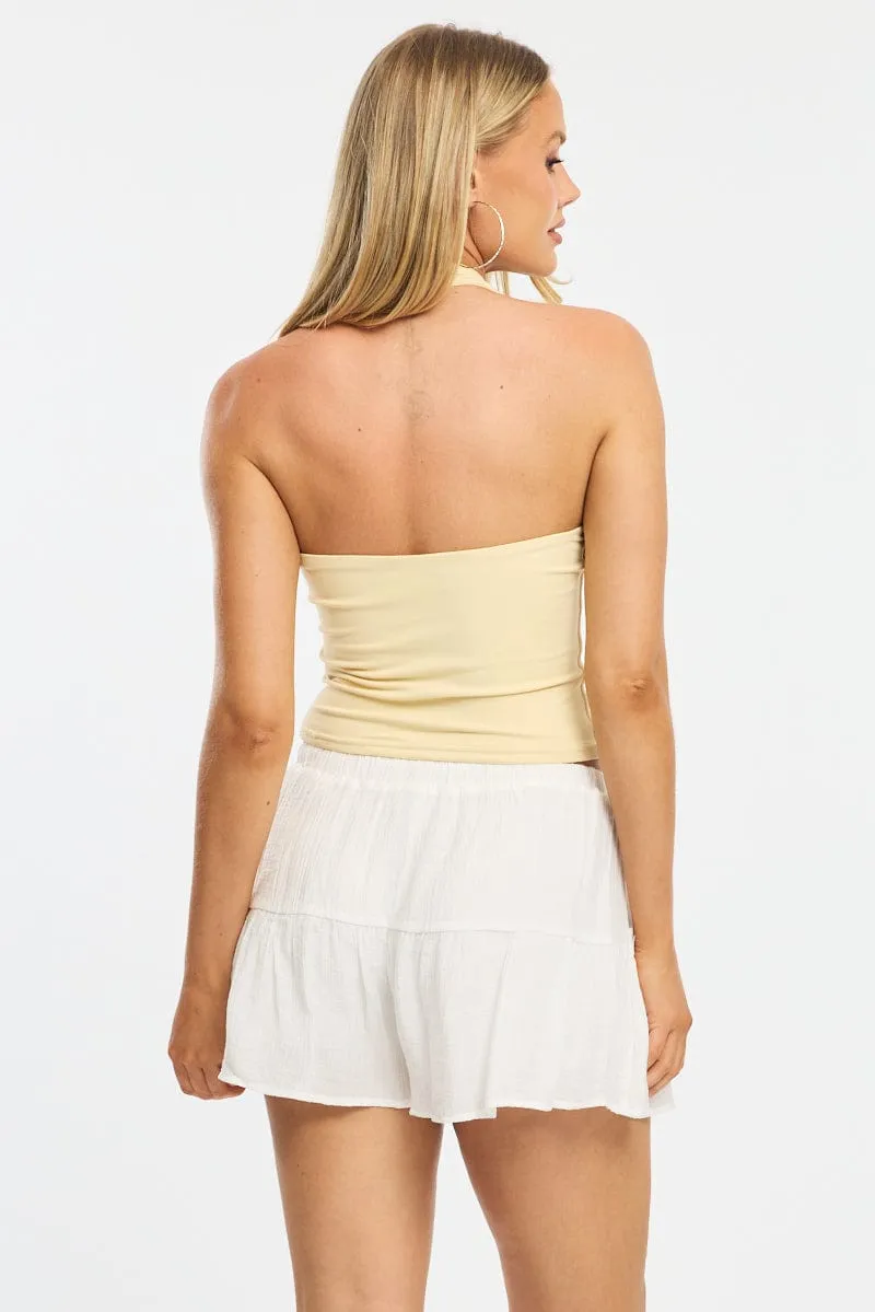 White Shorts Frill Hem Skort sold by Ally Fashion product image thumbnail 5