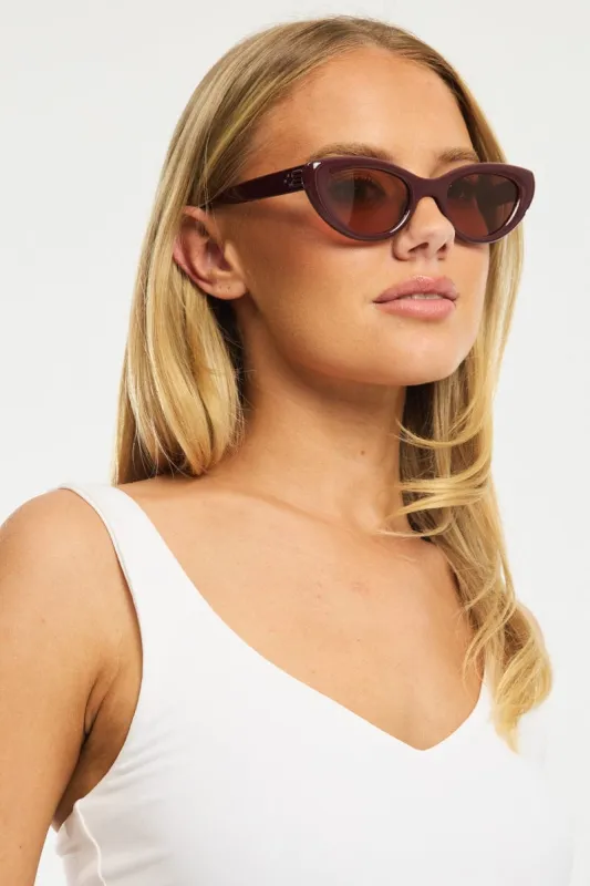 Red Animal Print Cat Eye Sunglasses sold by Ally Fashion