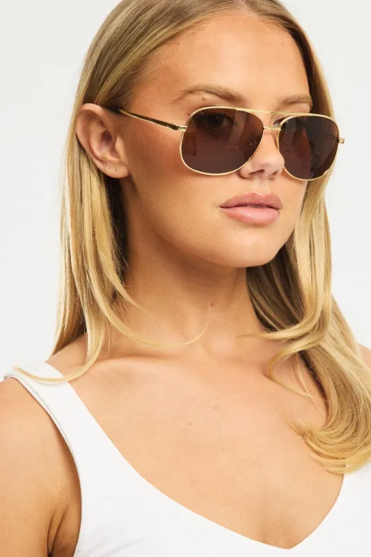 Brown Aviator Sunglasses sold by Ally Fashion