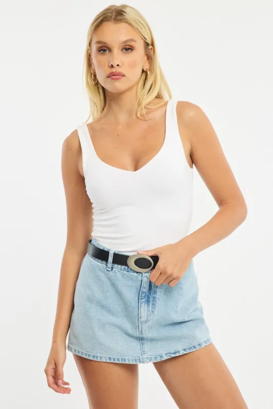 Black Oval Buckle Belt sold by Ally Fashion