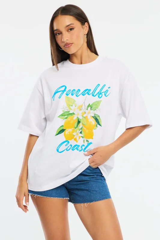 White Graphic Tee Short Sleeve sold by Ally Fashion