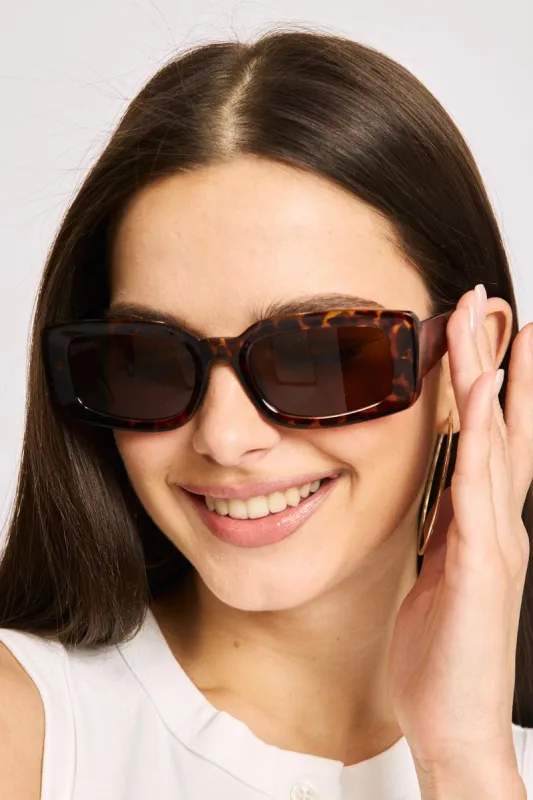 Brown Animal Print Fashion Sunglasses sold by Ally Fashion