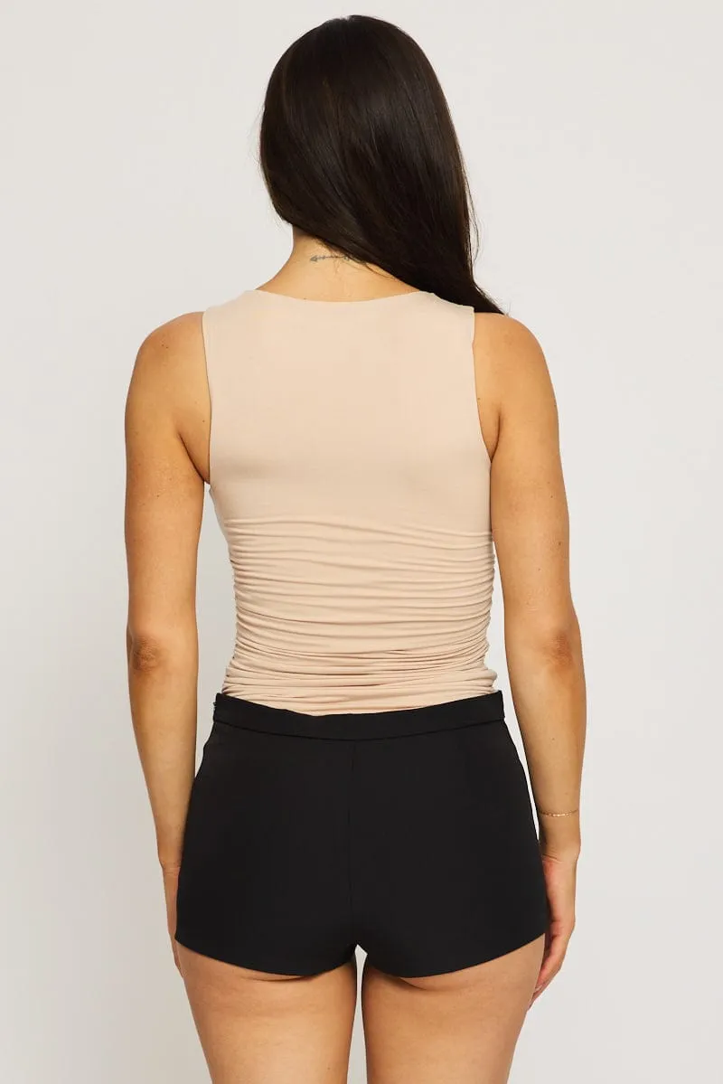 Black Shorts Mid Rise sold by Ally Fashion product image thumbnail 5